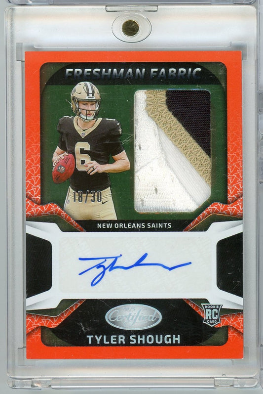 2025 Panini Certified Tyler Shough #FBCTSH /30 RPA Auto Rookie RC Football Card