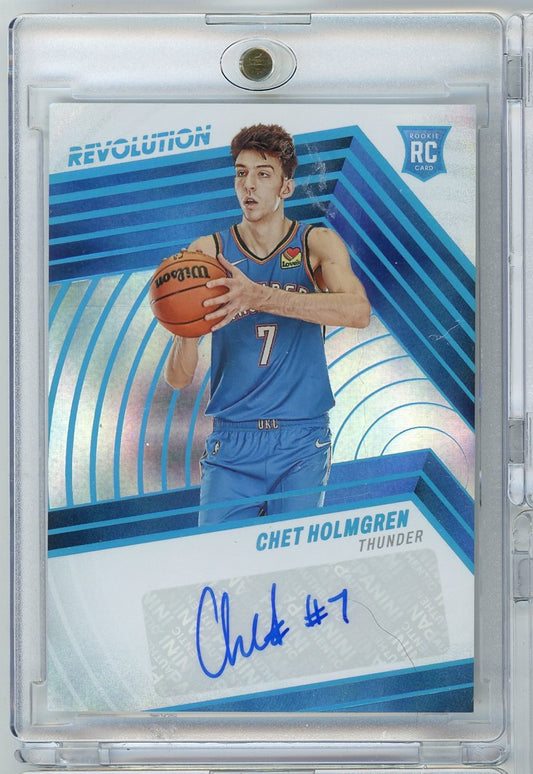 2022 Panini Revolution Chet Holmgren #RACHG /25 Infinite Auto Rookie RC Basketball Card