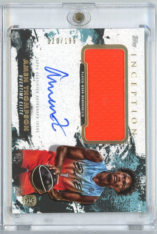 2021 Topps Inception Amen Thompson #IAPCAT /199 RPA Rookie RC Basketball Card
