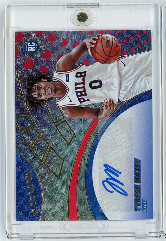 2020 Panini Revolution Tyrese Maxey #RA-TM Autograph Rookie RC Basketball Card