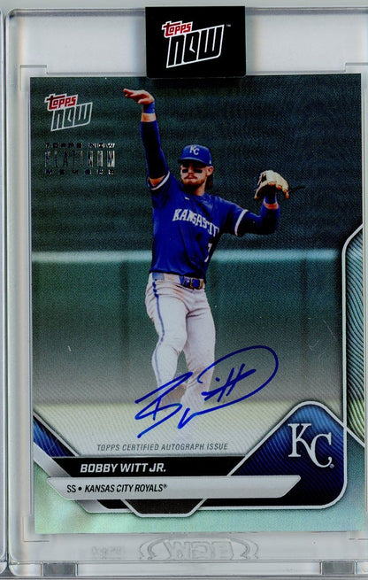 2025 Topps Now Bobby Witt Jr #PMBW Platinum Member Auto Kansas City Royals Baseball Card