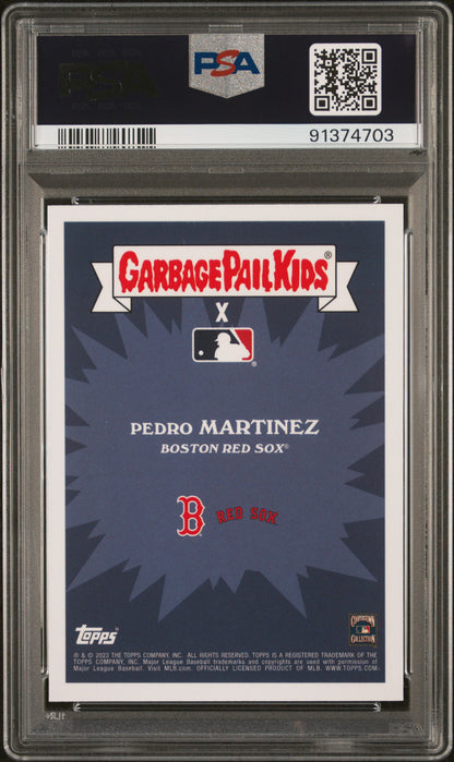 Graded 2023 Topps Garbage Pail Kids Pedro Martinez #8A Pulverized Pedro Baseball Card PSA 10 Gem Mint