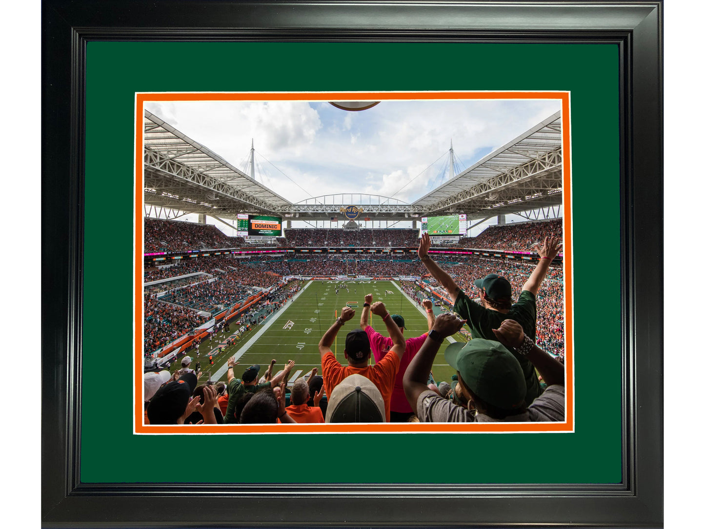 Framed Hard Rock Stadium Miami Hurricanes 11"x14" NCAA Football Photo Professionally Matted