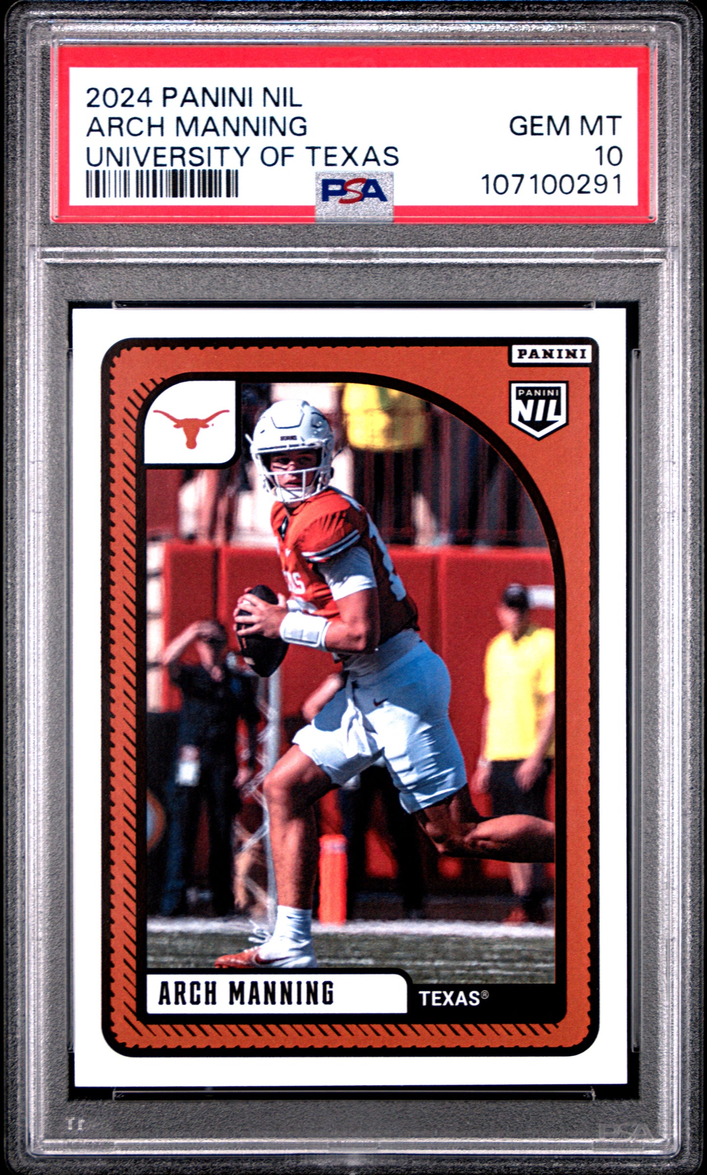 Graded 2024 Panini Instant NIL Arch Manning Rookie RC Football Card PSA 10 Gem Mint