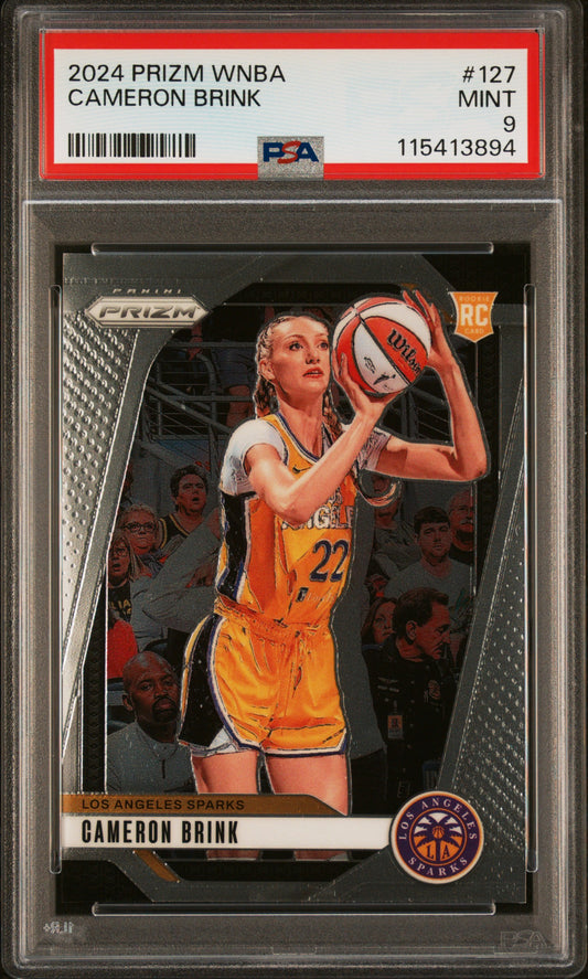 Graded 2024 Panini Prizm WNBA Cameron Brink #127 Rookie RC Basketball Card PSA 9 Mint