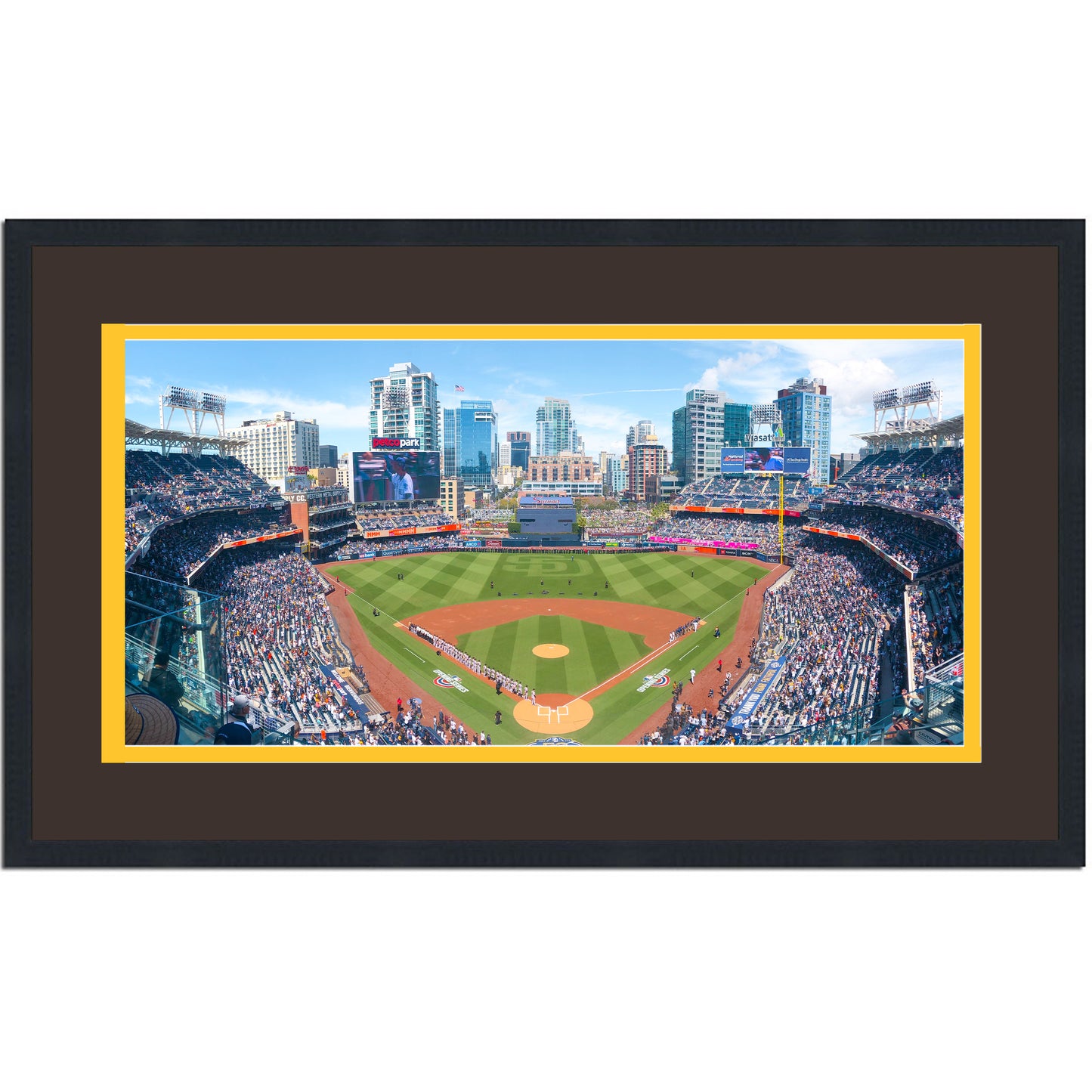 Framed Petco Park San Diego Padres MLB 16x24 Baseball Photo Professionally Matted