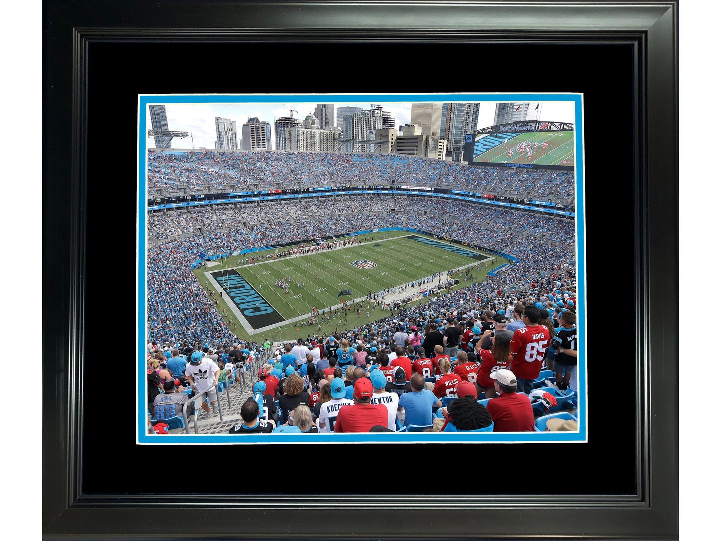 Framed Bank of America Stadium Carolina Panthers 11"x14" Football Photo Professionally Matted
