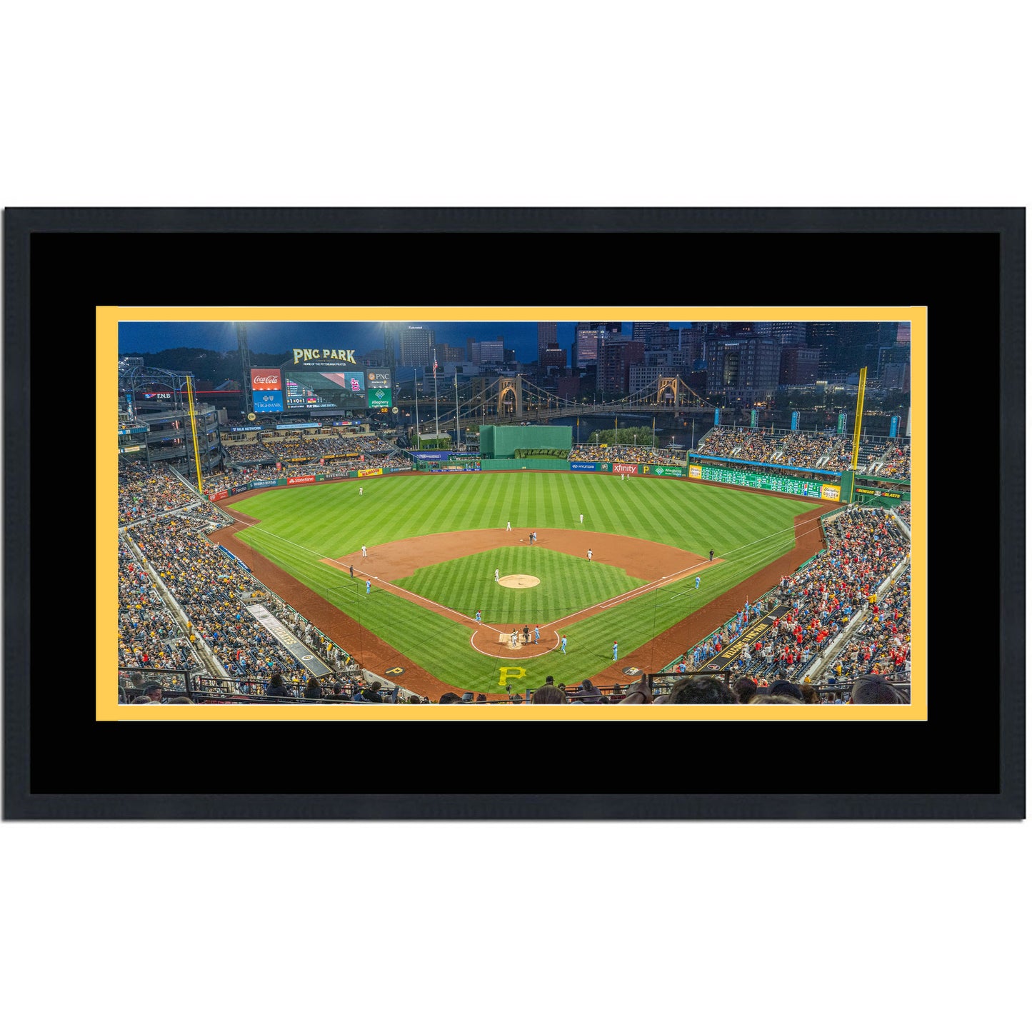 Framed PNC Park Pittsburgh Pirates MLB 16x24 Baseball Photo Professionally Matted
