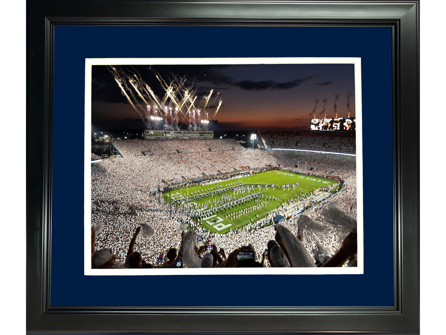 Framed Beaver Stadium (Happy Valley) Penn State 11"x14" NCAA Football Photo Professionally Matted
