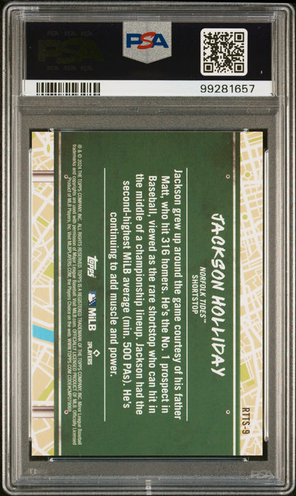Graded 2024 Topps Pro Debut Jackson Holliday #RTTS9 Road to the Show Rookie RC Baseball Card PSA 10 Gem Mint