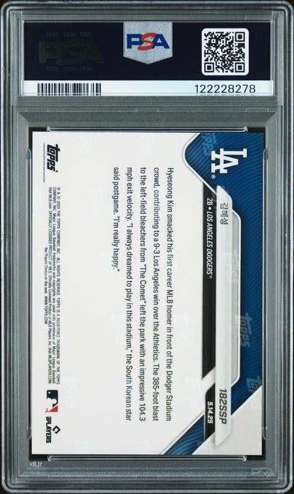 Graded 2025 Topps Now Hyeseong Kim #182SP Rookie RC Baseball Card PSA 10 Gem Mint
