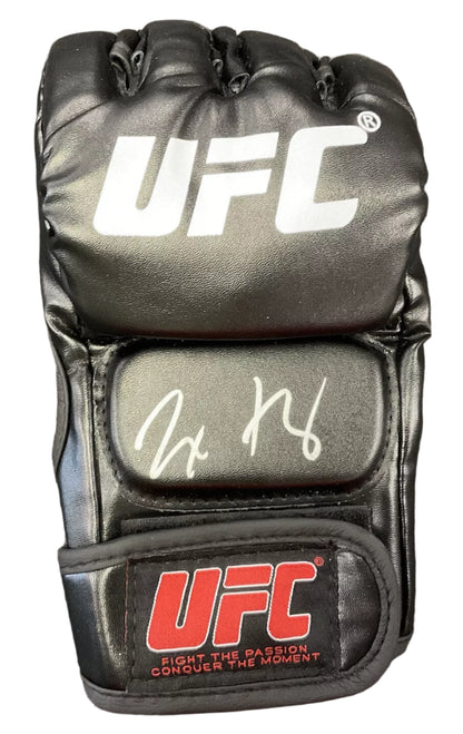 Autographed/Signed Max Holloway UFC MMA Black Fighting Glove Beckett BAS COA Auto