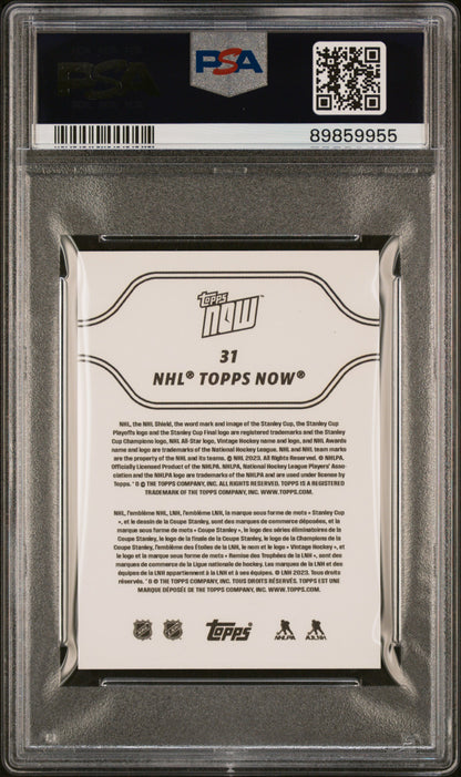 Graded 2023 Topps Now NHL Connor Bedard #31 Stickers Rookie RC Hockey Card PSA 5 EX