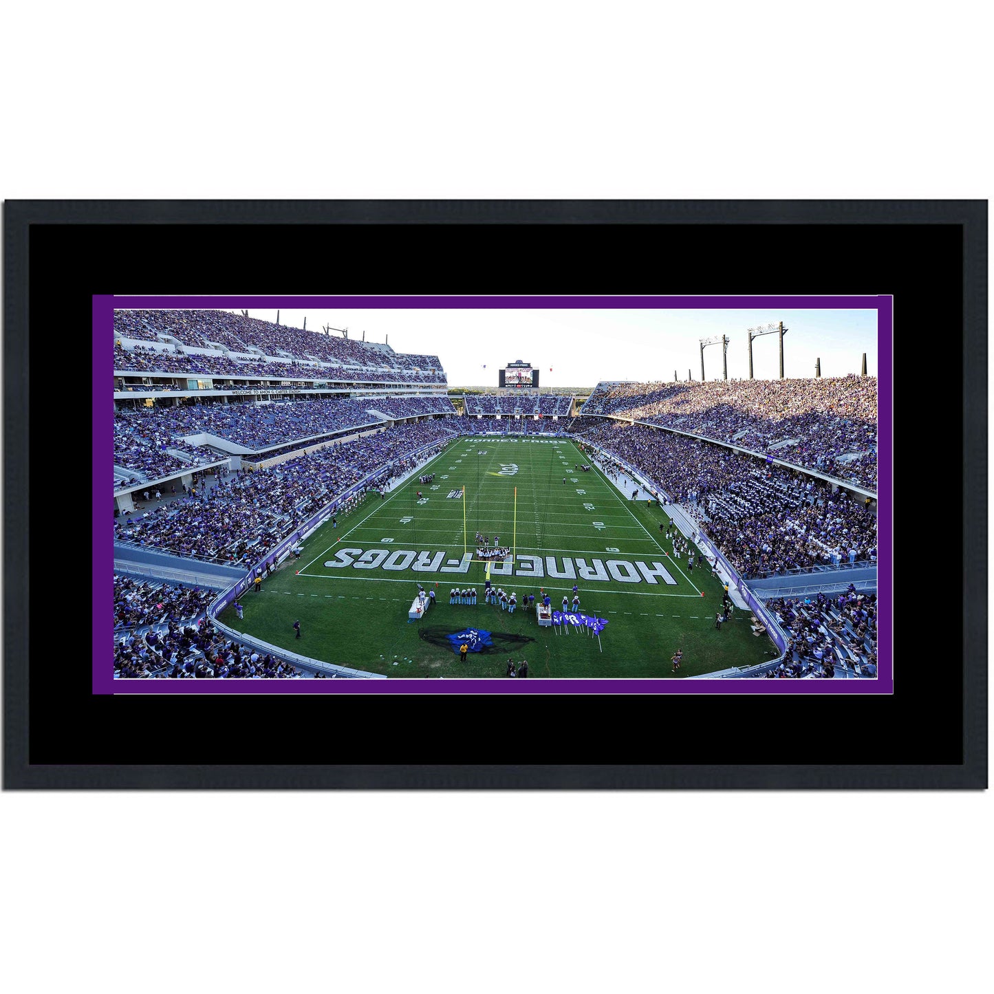 Framed Amon G. Carter Stadium TCU Horned Frogs 16x24 NCAA Football Photo Professionally Matted