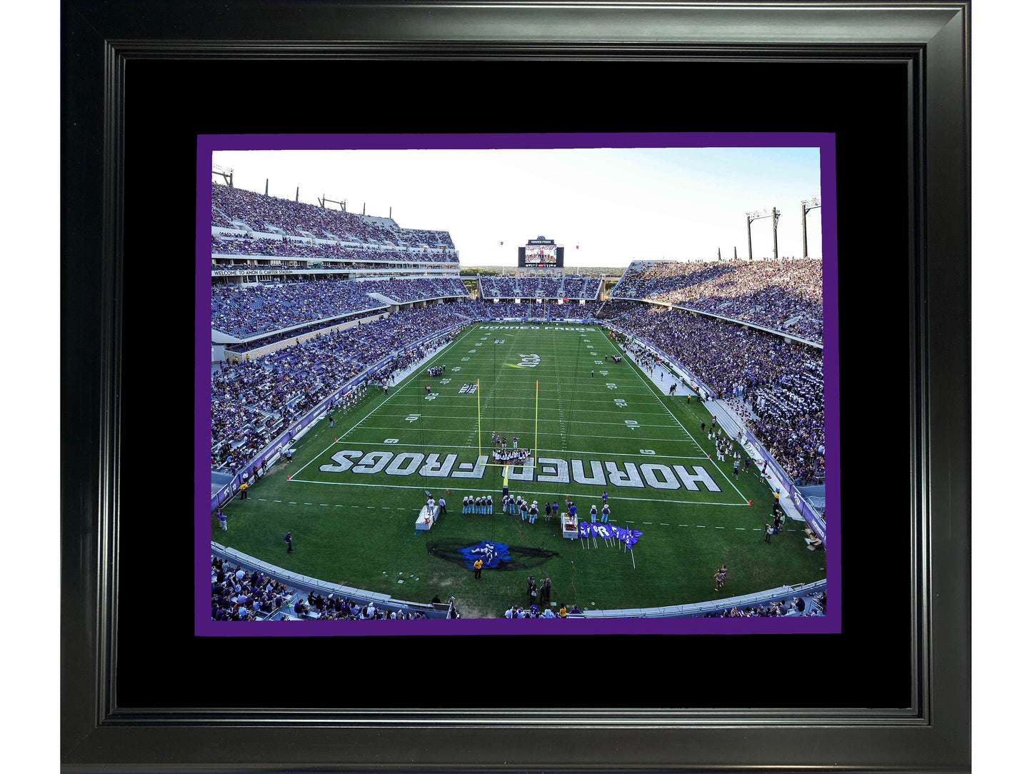 Framed Amon G. Carter Stadium TCU Horned Frogs 11"x14" NCAA Football Photo Professionally Matted
