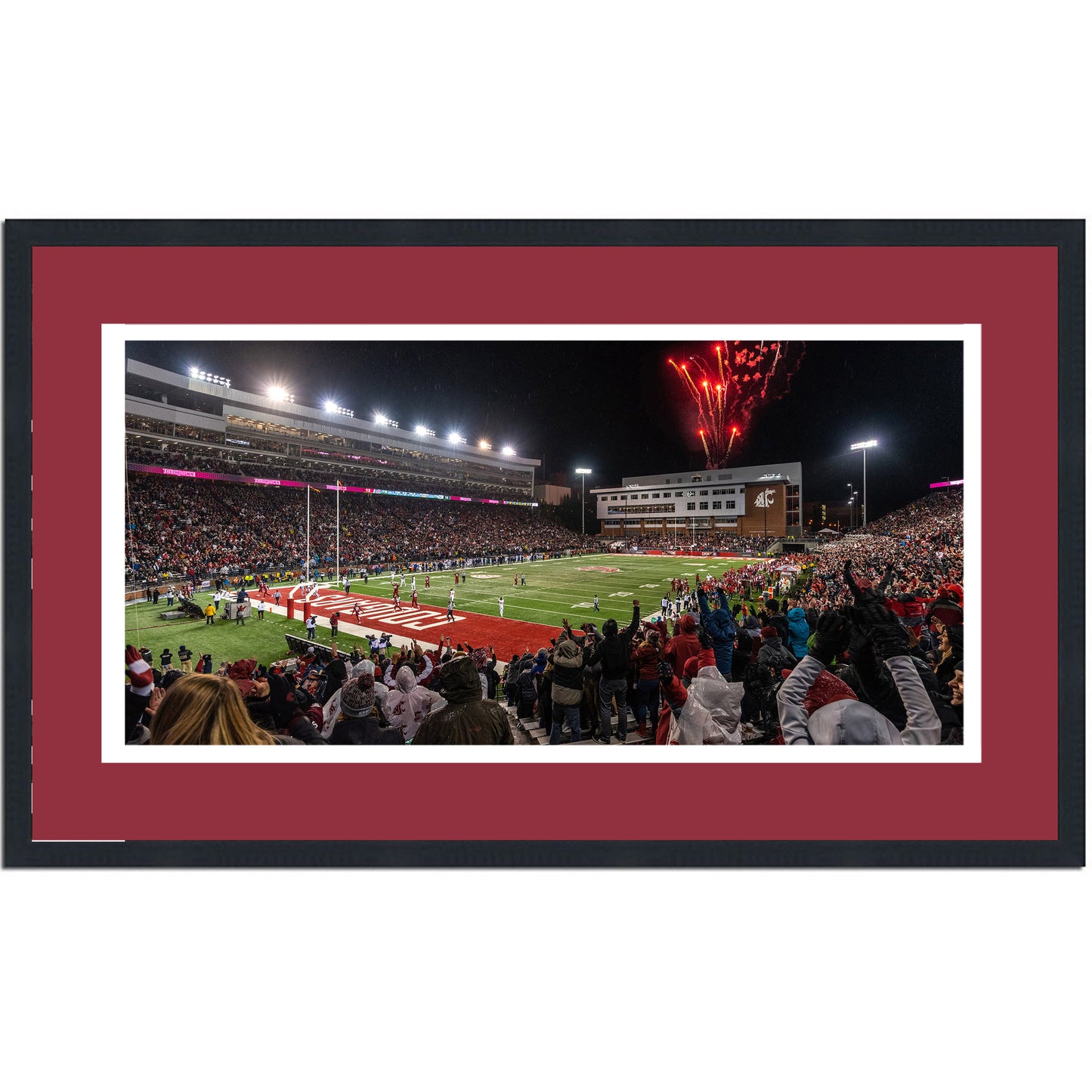 Framed Martin Stadium Washington State Cougars 16x24 NCAA Football Photo Professionally Matted