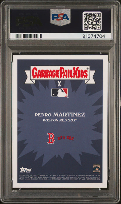 Graded 2023 Topps Garbage Pail Kids Pedro Martinez #8B Bobbled Martinez Baseball Card PSA 10 Gem Mint