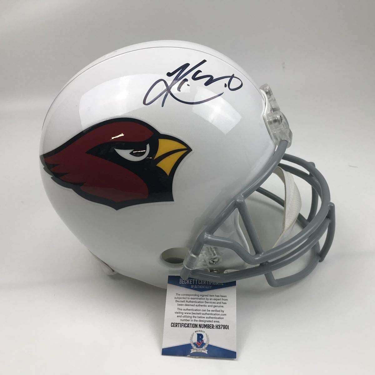 Autographed/Signed Kyler Murray Arizona Cardinals Full Size FS F/S Replica Football Helmet Beckett BAS COA