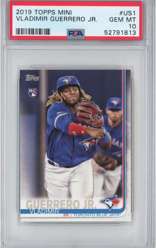 Graded 2019 Topps Mini Vladimir Vlad Guerrero Jr. #US1 Rookie RC Baseball Card PSA 10 Gem Mint