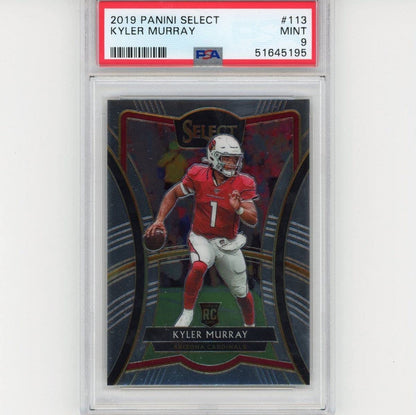 Graded 2019 Panini Select Kyler Murray #113 Rookie RC Football Card PSA 9 Mint