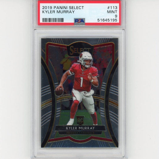 Graded 2019 Panini Select Kyler Murray #113 Rookie RC Football Card PSA 9 Mint