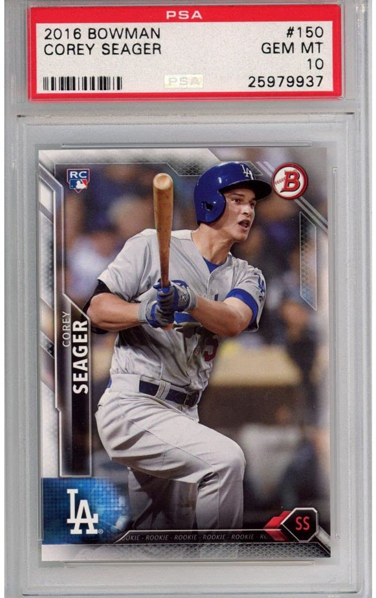 Graded 2016 Bowman Corey Seager #150 Rookie RC Baseball Card PSA 10 Gem Mint