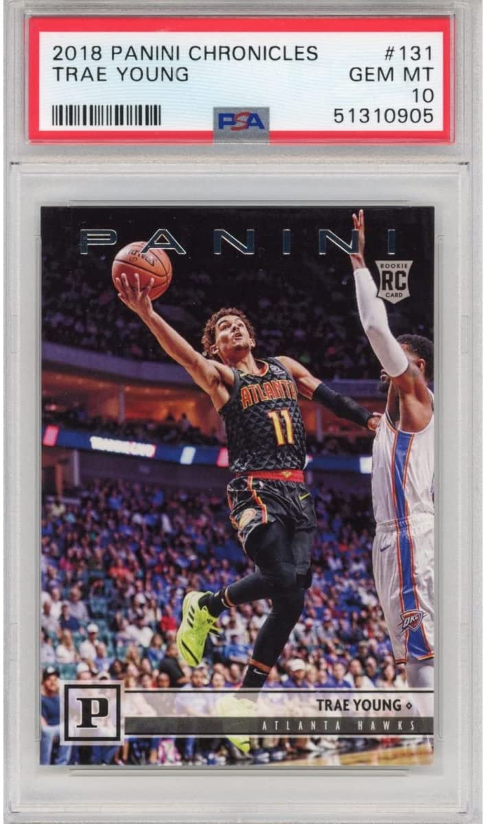 Graded 2018-19 Panini Chronicles Trae Young #131 Rookie RC Basketball Card PSA 10 Gem Mint