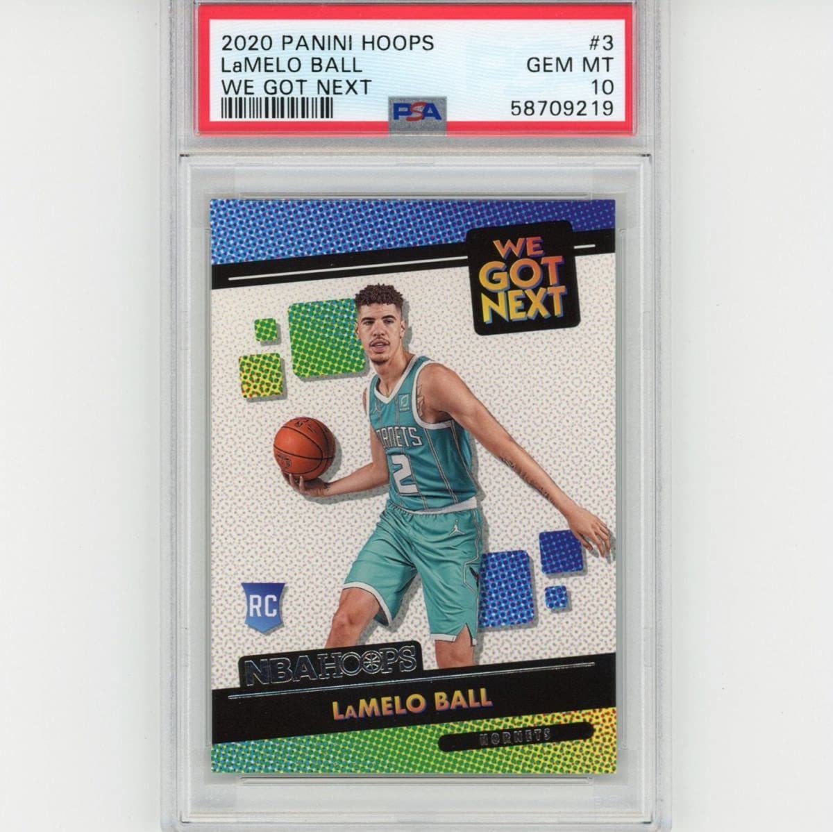 Graded 2020-21 Panini Hoops LaMelo Ball #3 We Got Next Rookie RC Basketball Card PSA 10 Gem Mint