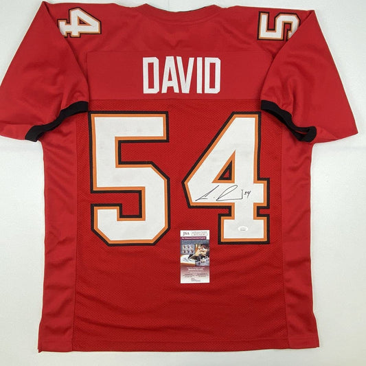 Autographed/Signed Lavonte David Tampa Bay Red Football Jersey JSA COA