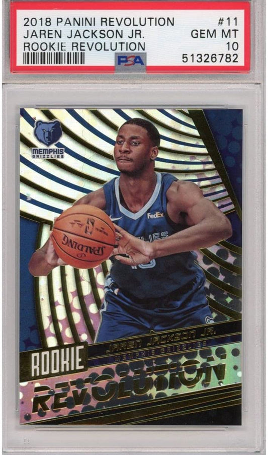 Graded 2018-19 Panini Revolution Jaren Jackson Jr. #11 Rookie RC Basketball Card PSA 10 Gem Mint