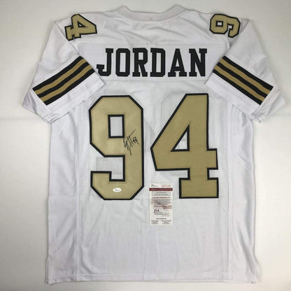 Autographed/Signed Cameron Cam Jordan New Orleans Saints Color Rush Football Jersey JSA COA