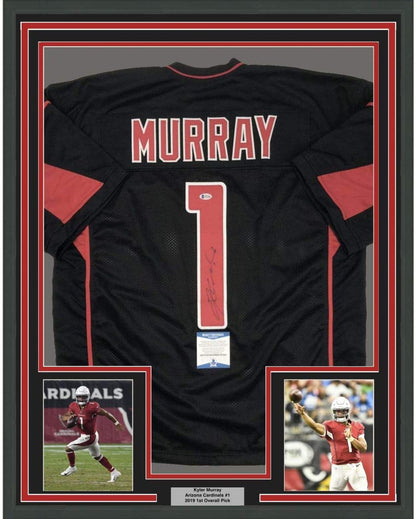 Framed Autographed/Signed Kyler Murray Arizona 35x39 Color Rush Football Jersey Beckett BAS COA