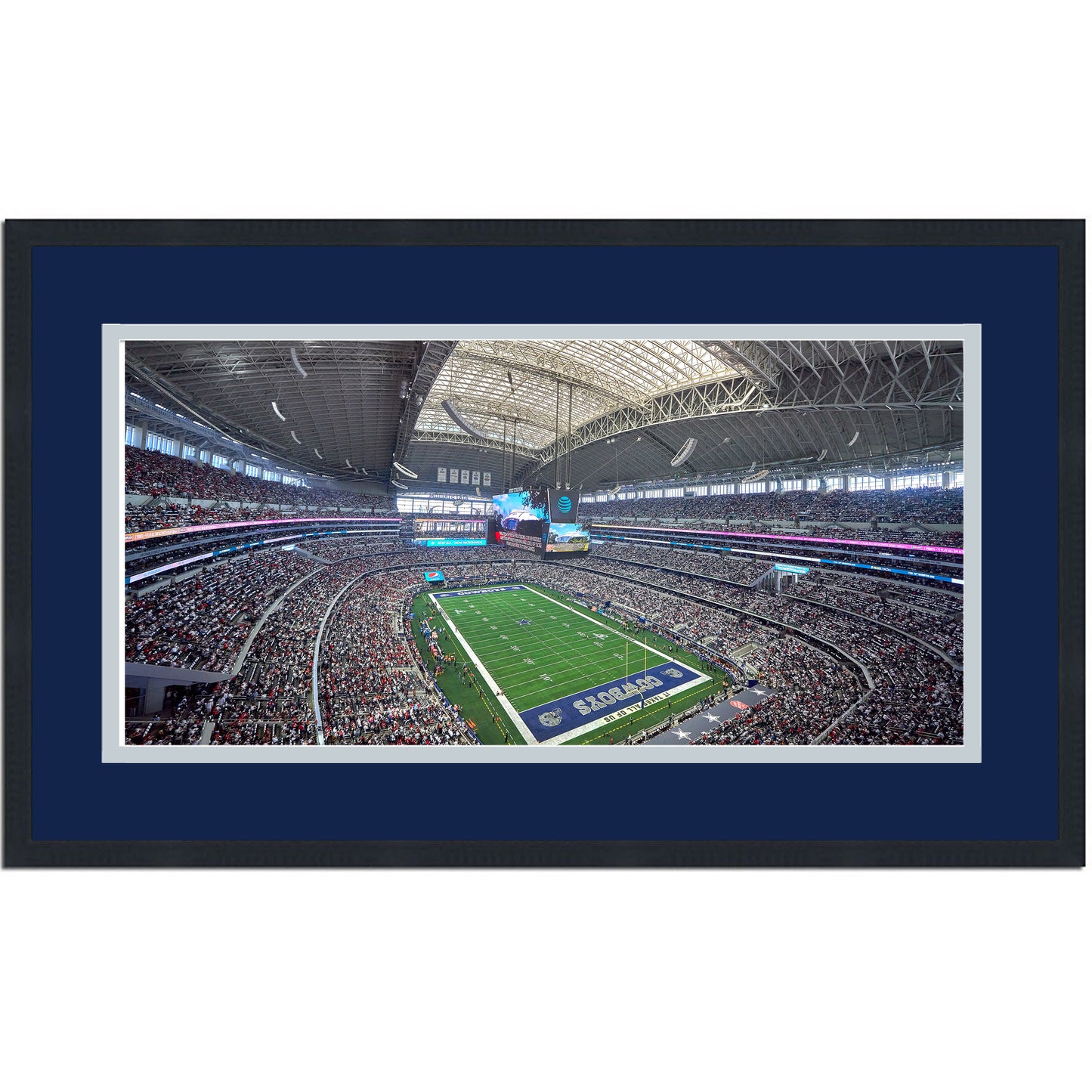 Framed AT&T Stadium Dallas Cowboys 16x24 Football Photo Professionally Matted