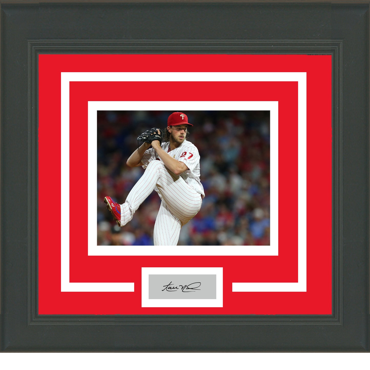 Framed Aaron Nola Facsimile Laser Engraved Signature Auto Philadelphia Phillies 11x14 Baseball Photo