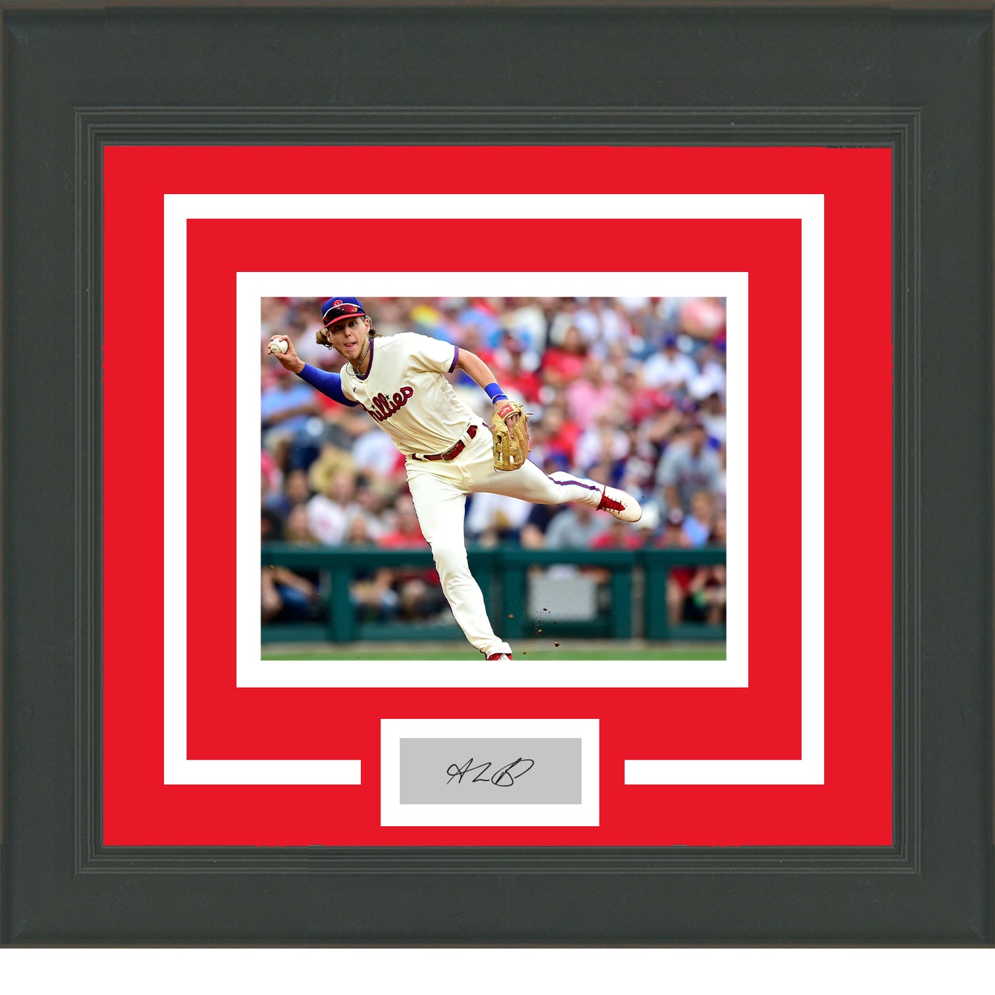 Framed Alec Bohm Facsimile Laser Engraved Signature Auto Philadelphia Phillies 11x14 Baseball Photo