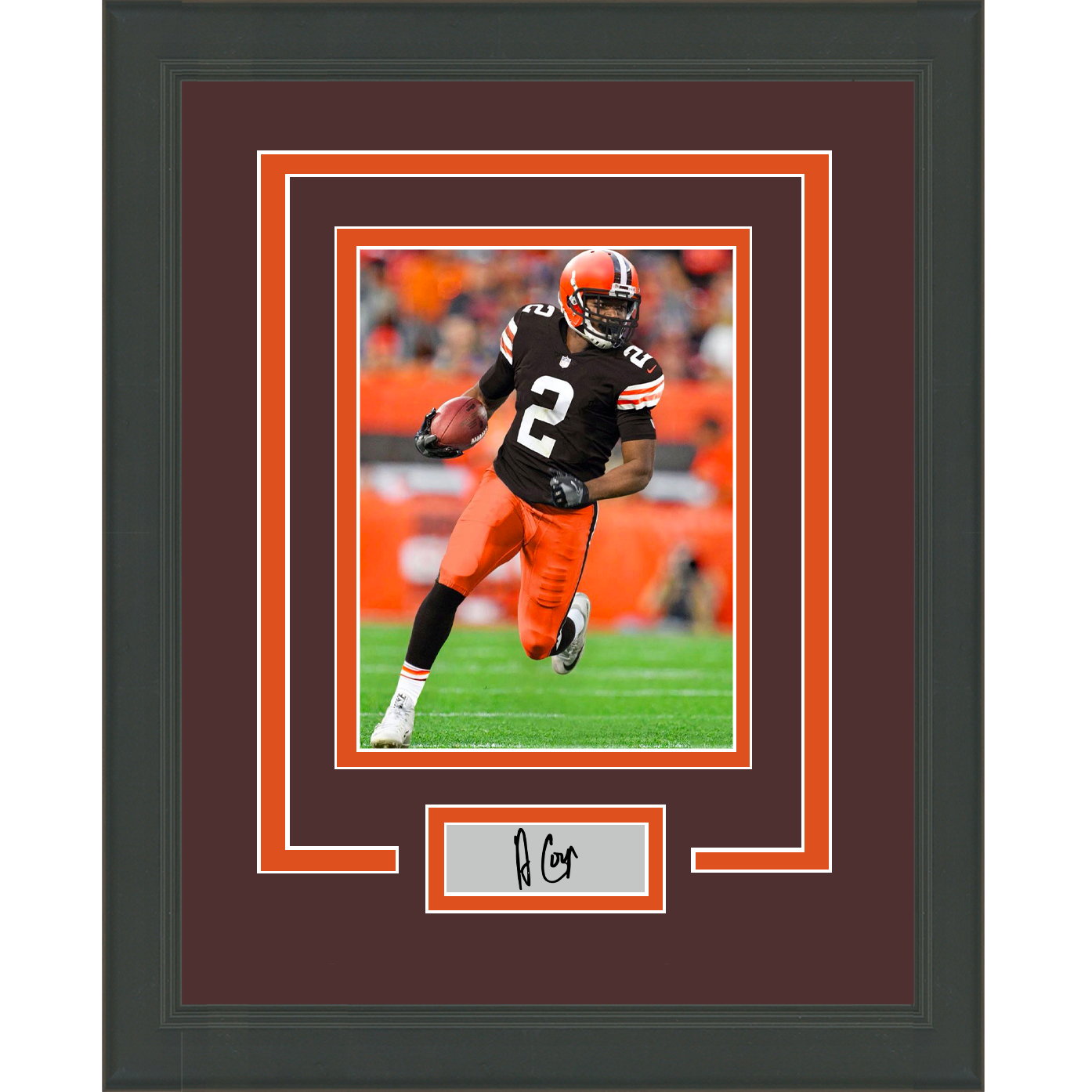 Framed Amari Cooper Facsimile Laser Engraved Signature Auto Cleveland Browns 11x14 Football Photo