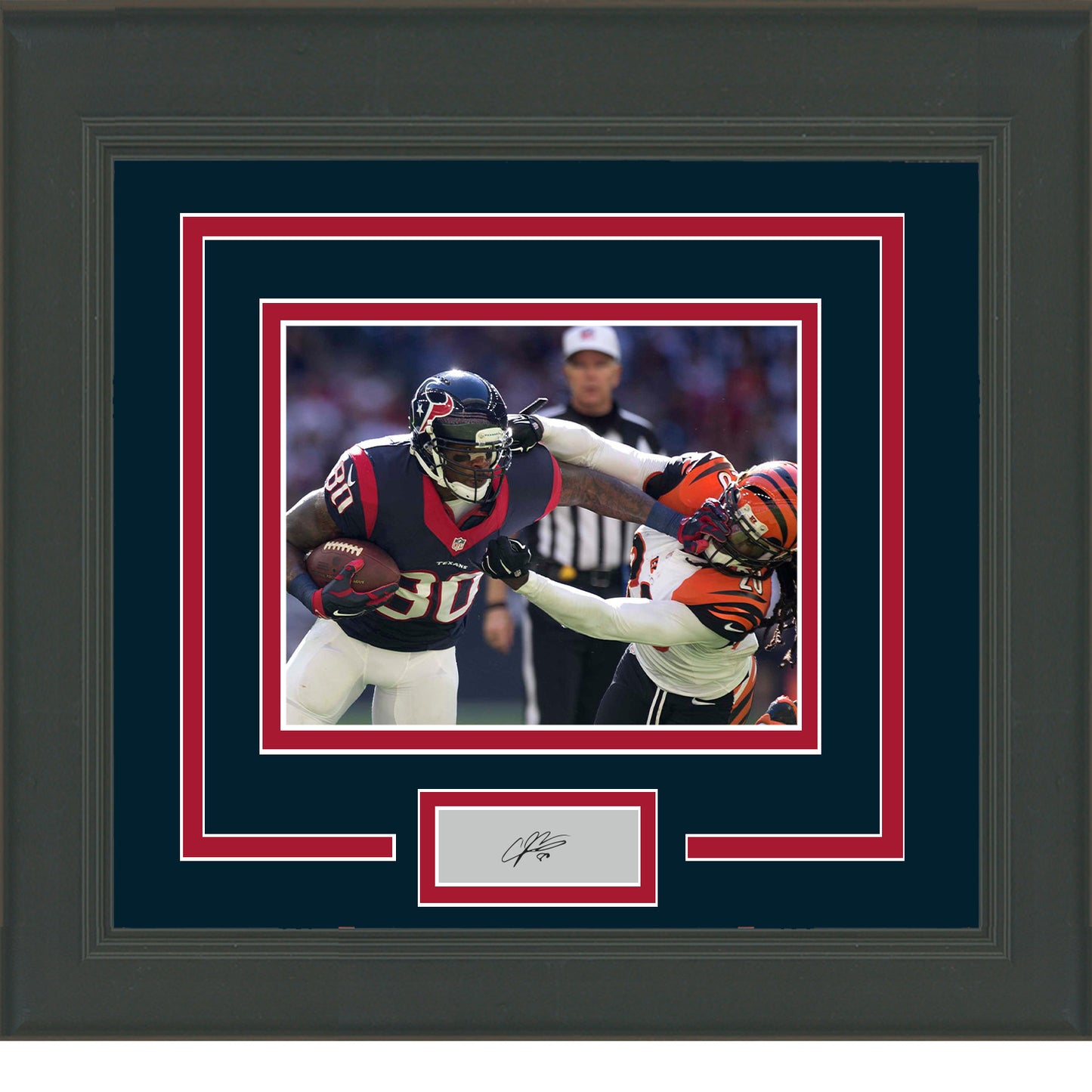 Framed Andre Johnson Facsimile Laser Engraved Signature Auto Houston Texans 11x14 Football Photo