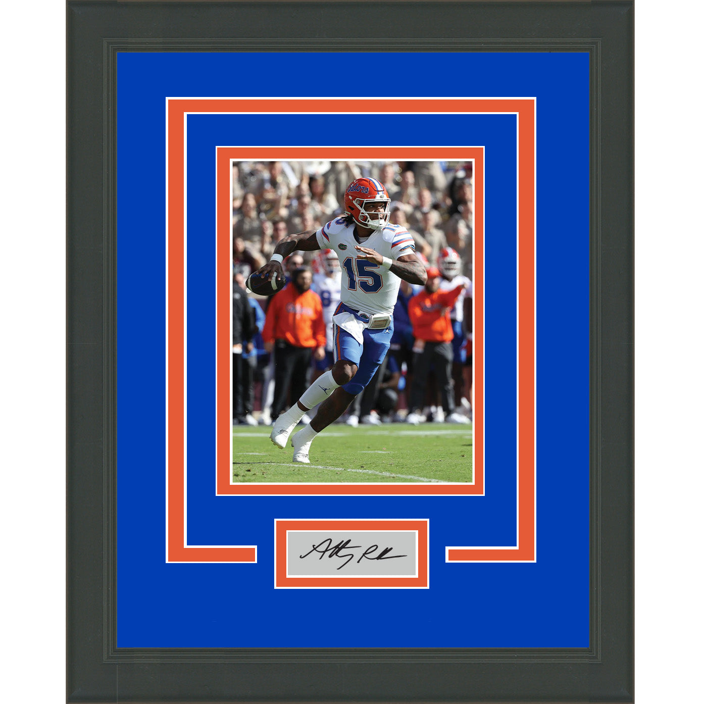 Framed Anthony Richardson Facsimile Laser Engraved Signature Auto Florida Gators 11x14 Football Photo