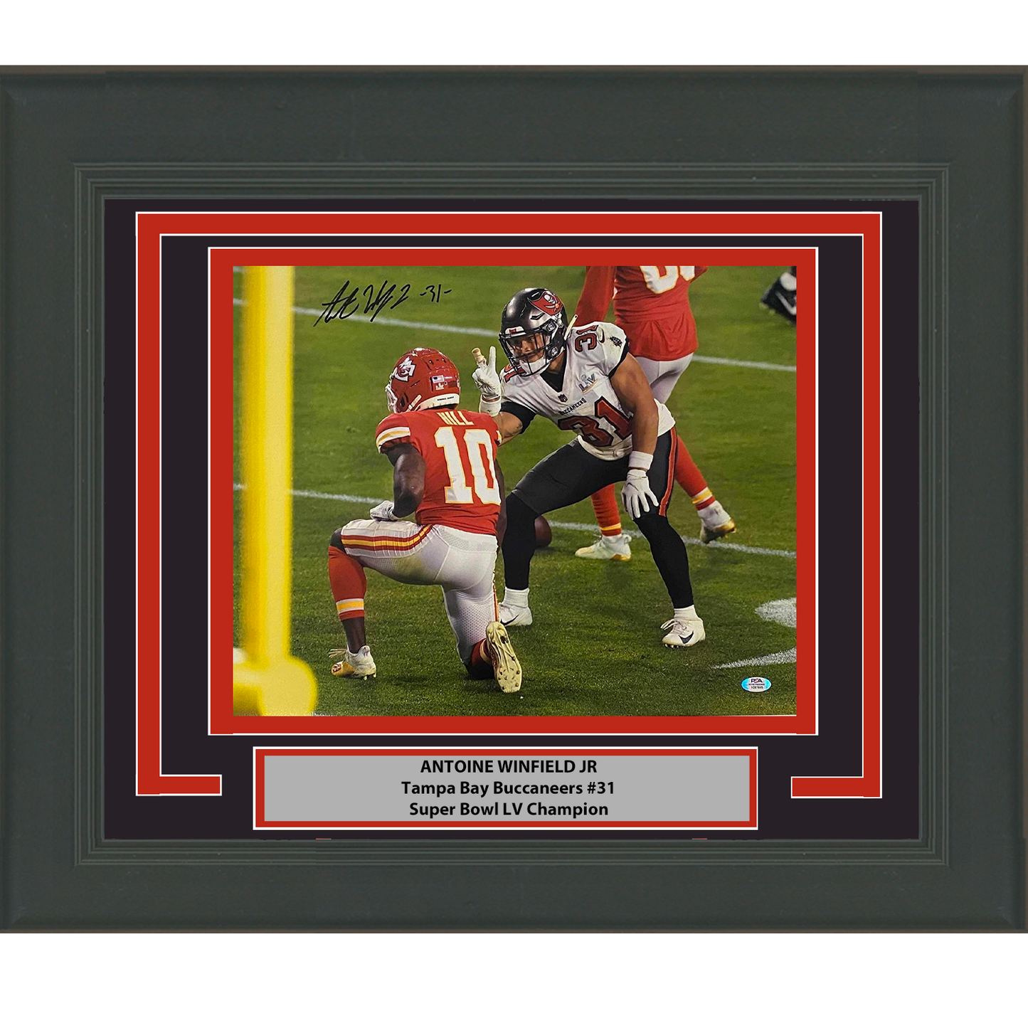 Framed Autographed/Signed Antoine Winfield Jr Tampa Bay Buccaneers 16x20 Football Photo PSA/DNA COA #1