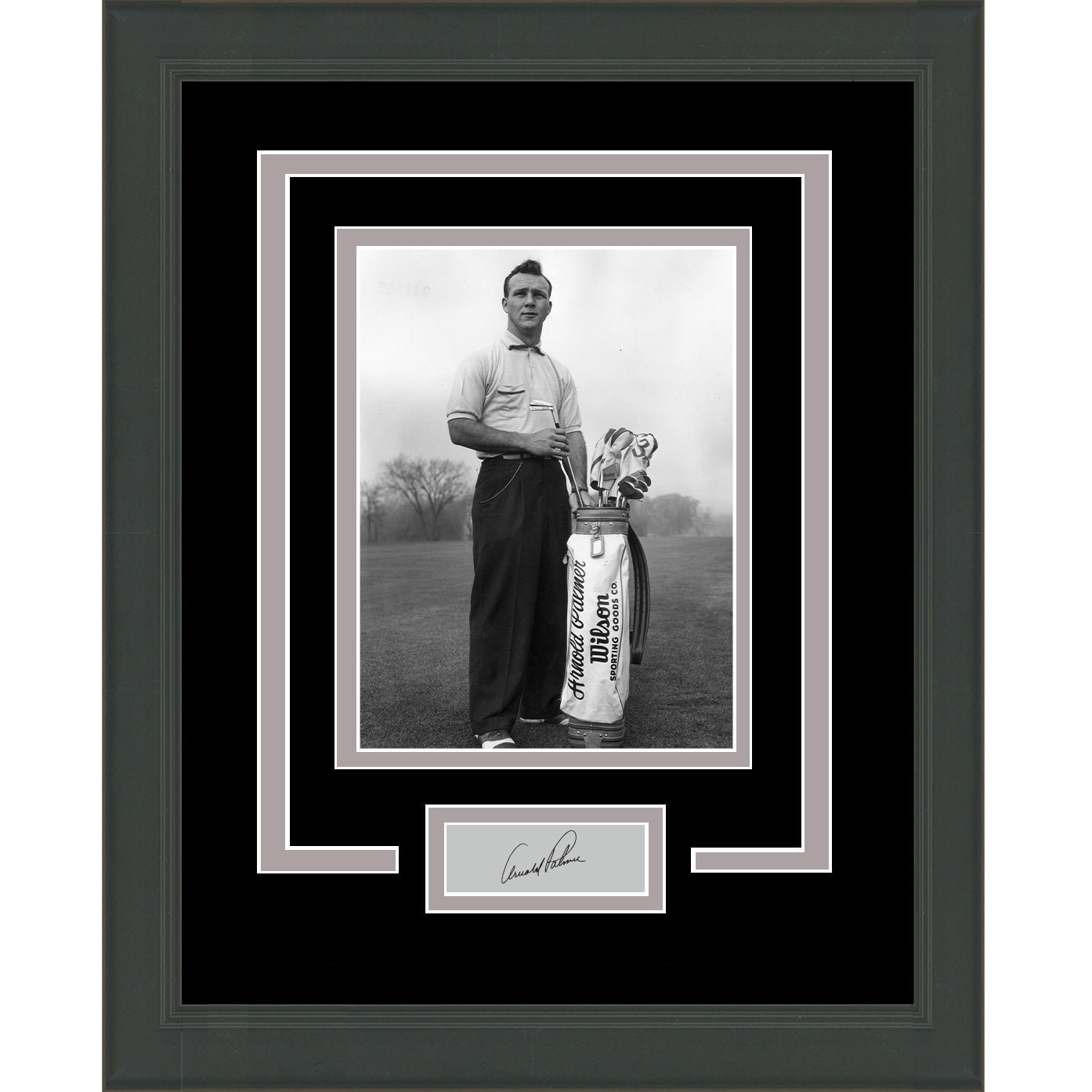Framed Arnold Palmer Facsimile Laser Engraved Signature Auto 11x14 Golf Photo