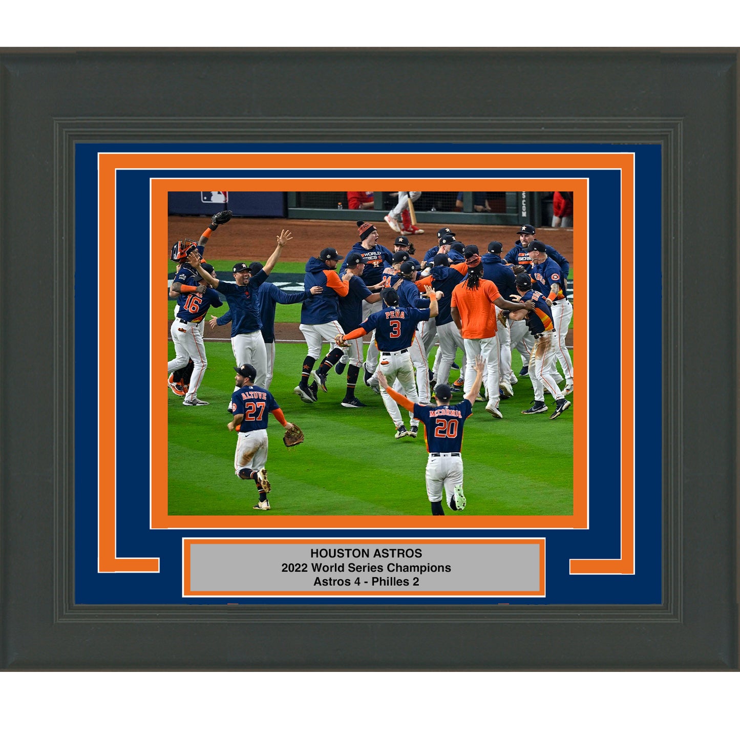 Framed Houston Astros 2022 World Series Champions 8x10 Baseball Photo