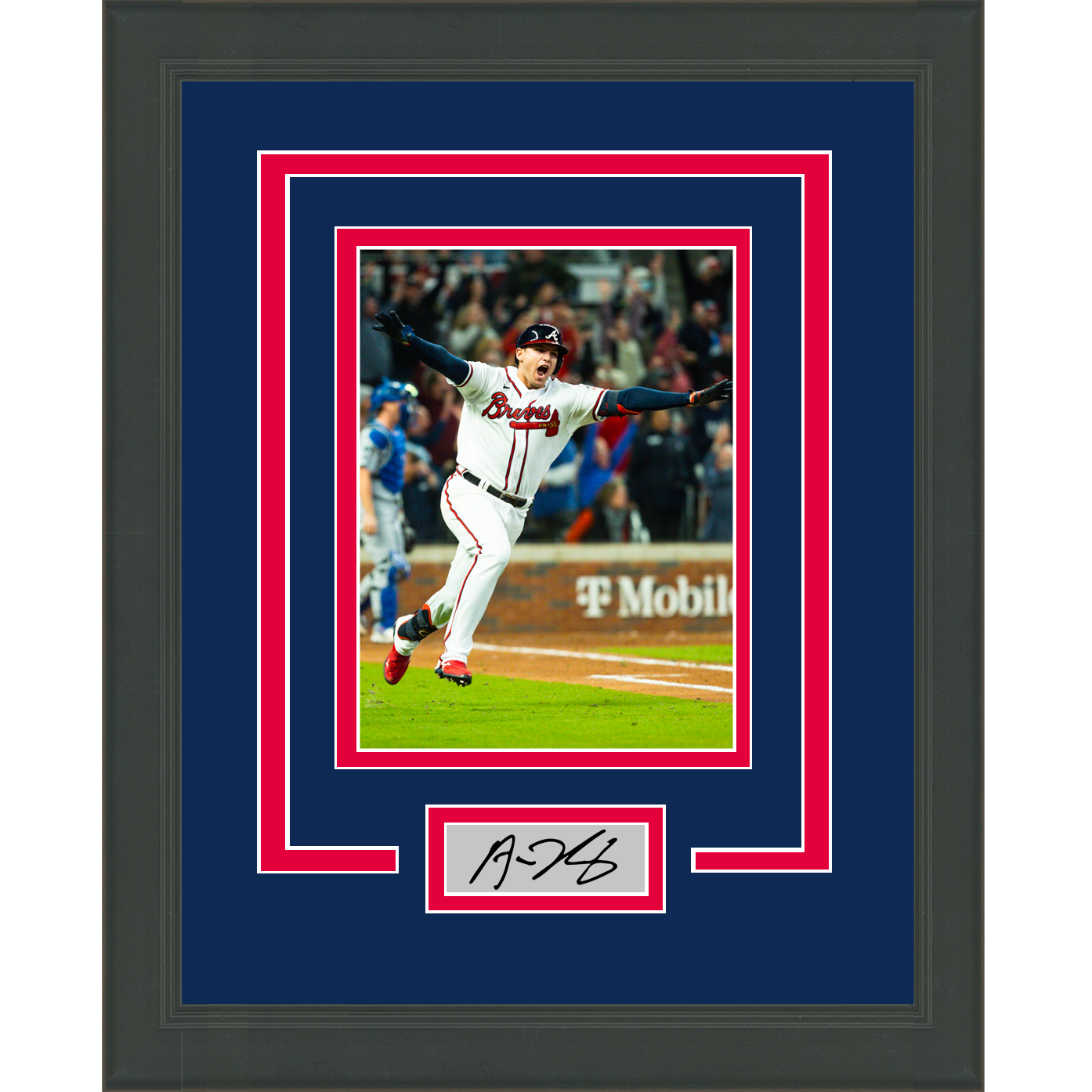Framed Austin Riley Facsimile Laser Engraved Signature Auto Atlanta Braves 11x14 Baseball Photo