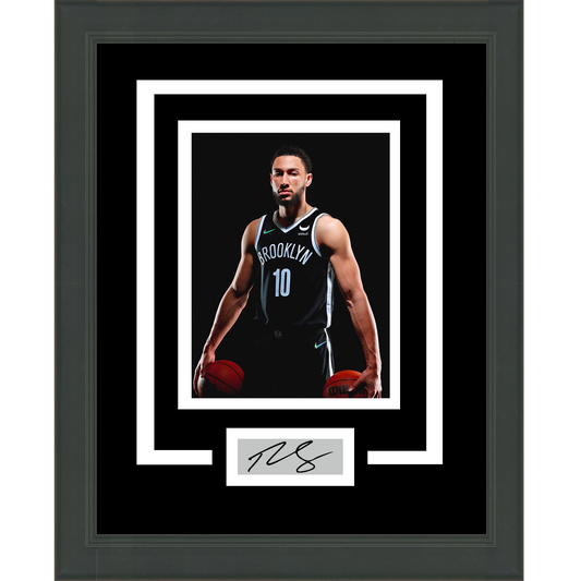 Framed Ben Simmons Facsimile Laser Engraved Signature Auto Brooklyn Nets 11x14 Basketball Photo