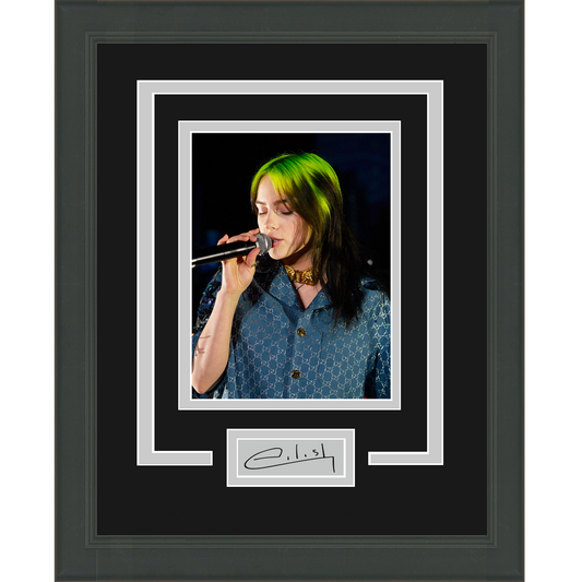 Framed Billie Eilish Facsimile Laser Engraved Signature Auto 11x14 Music Photo