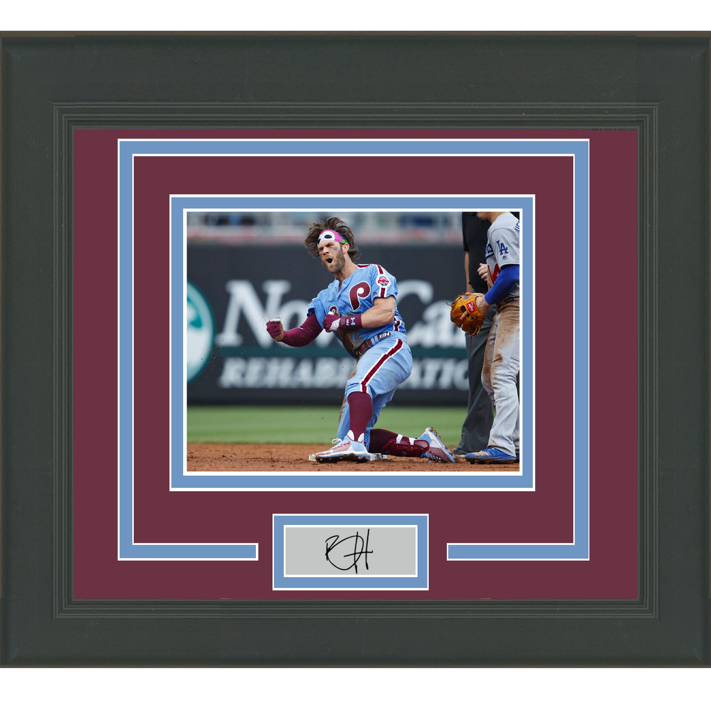 Framed Bryce Harper Facsimile Laser Engraved Signature Auto Philadelphia Phillies 11x14 Baseball Photo