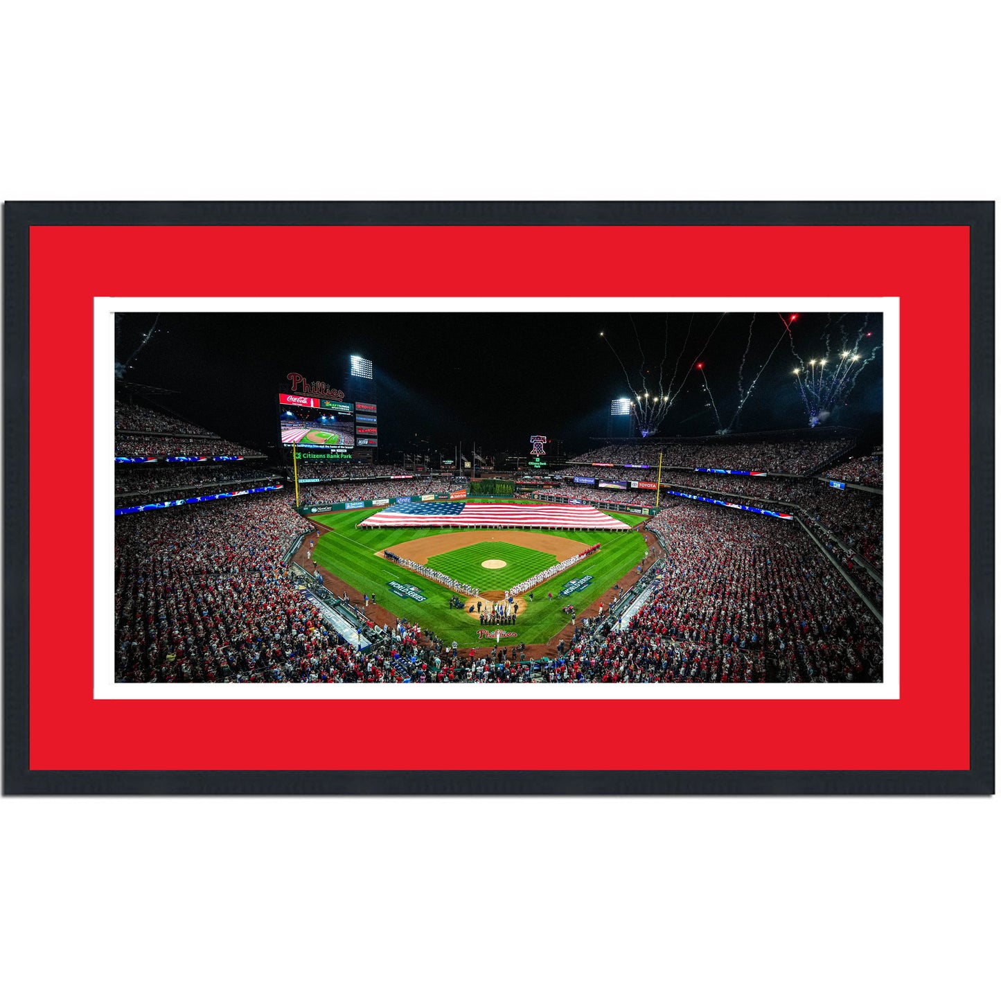 Framed Citizens Bank Park Philadelphia Phillies 16x24 Baseball Photo Professionally Matted