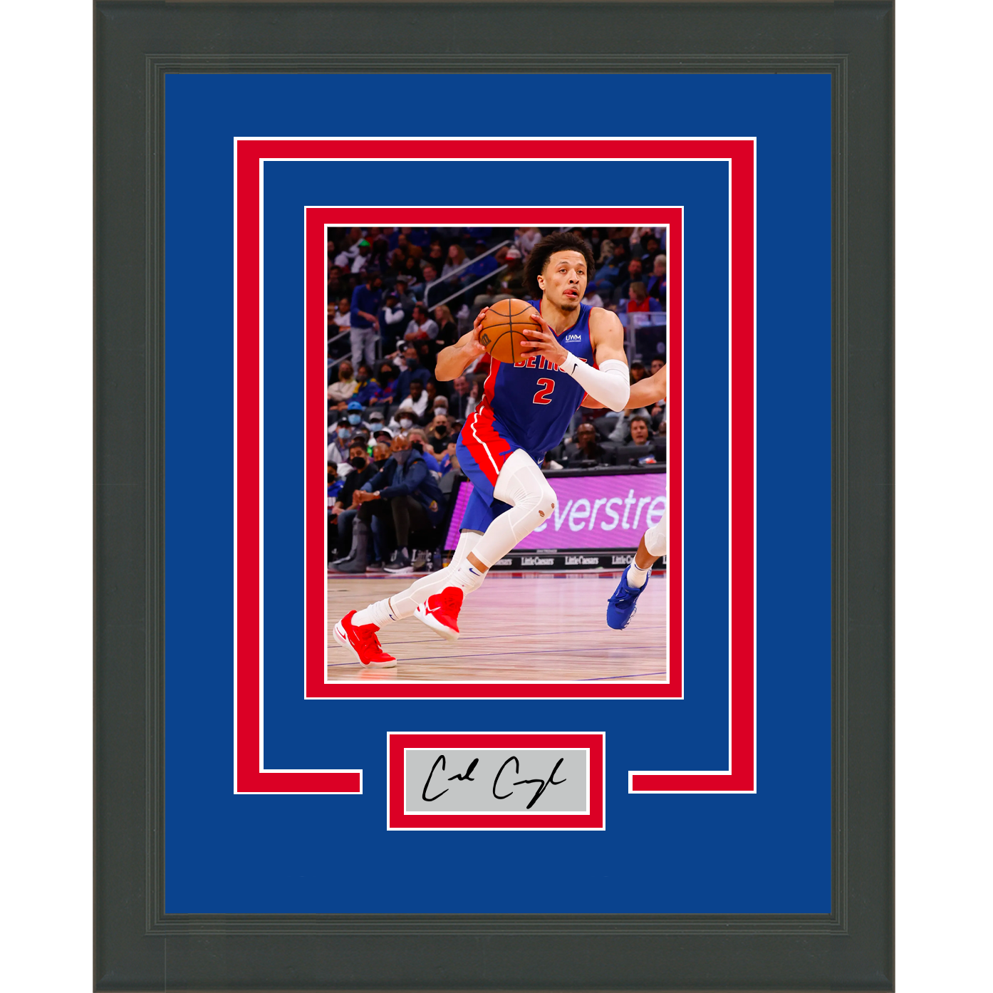 Framed Cade Cunningham Facsimile Laser Engraved Signature Auto Detroit Pistons 11x14 Basketball Photo