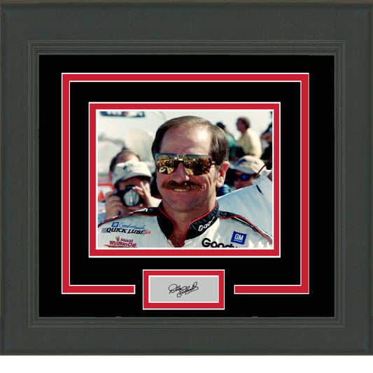 Framed Dale Earnhardt Sr. Facsimile Laser Engraved Signature Auto 11x14 NASCAR Photo