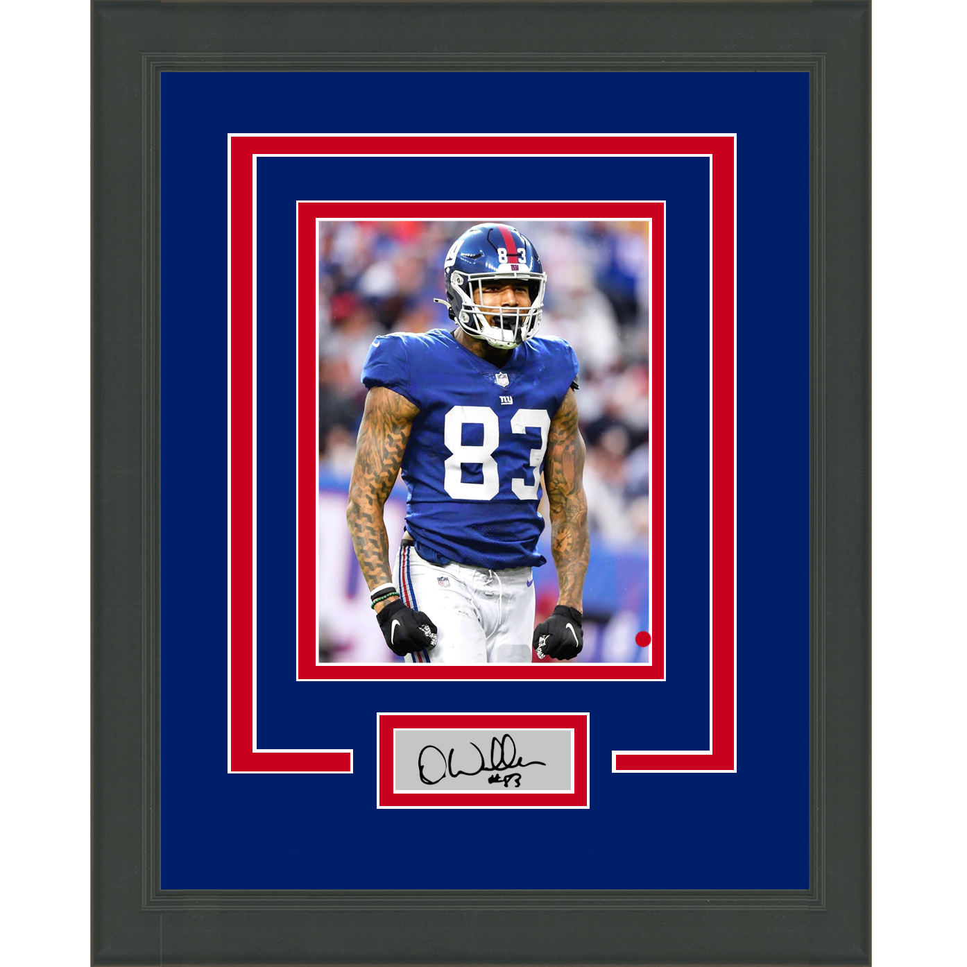 Framed Darren Waller Facsimile Laser Engraved Signature Auto New York Giants 11x14 Football Photo