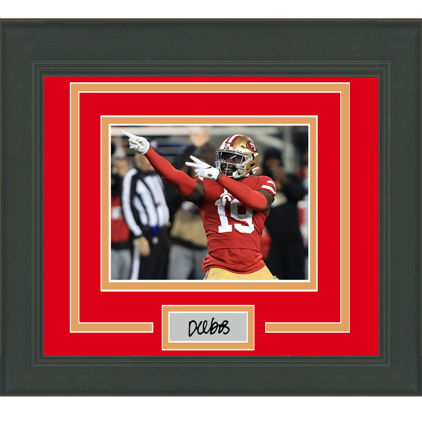 Framed Deebo Samuel Facsimile Laser Engraved Signature Auto San Francisco 49ers 11x14 Football Photo